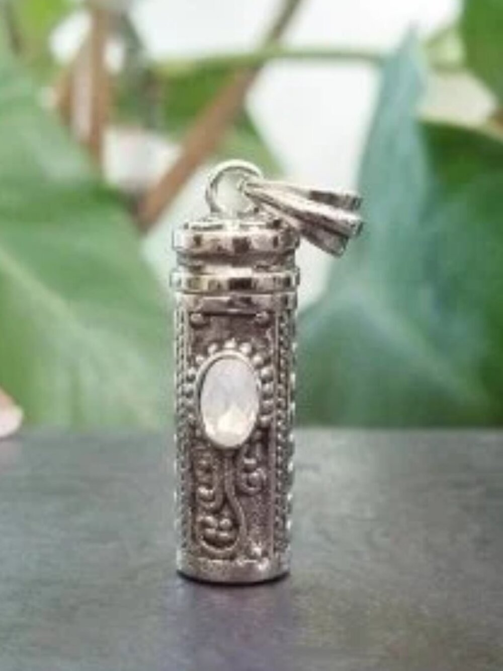 October Birthstone Necklace Locket